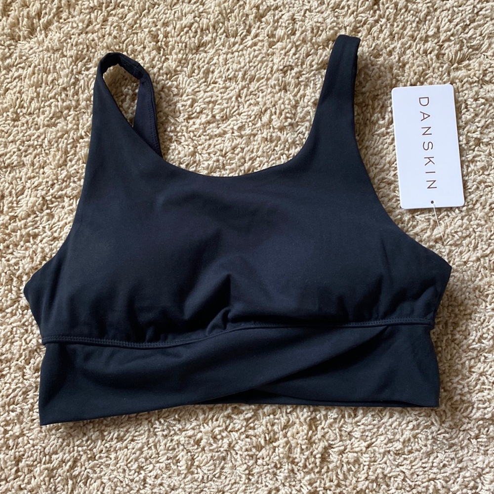 Danskin Crossaover Bra Black Medium
